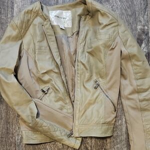 Maurices Women's Light Brown Leather Jacket
